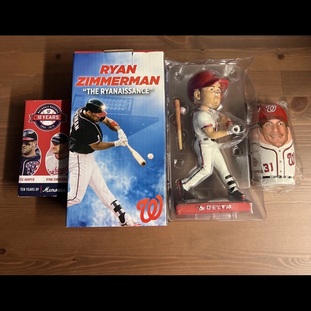 WASHINGTON NATIONALS - RYAN 
ZIMMERMAN BOBBLEHEAD & Nesting Doll